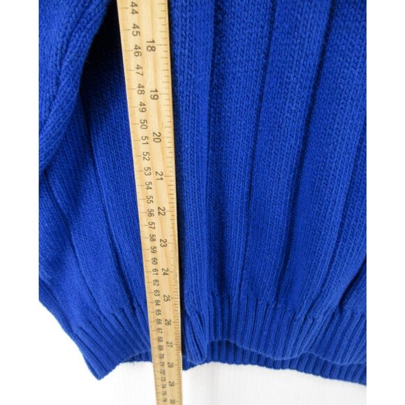 VINTAGE Eddie Bauer Sweater Large Pullover 90s Chunky Knit Heavy Logo - Picture 5 of 10